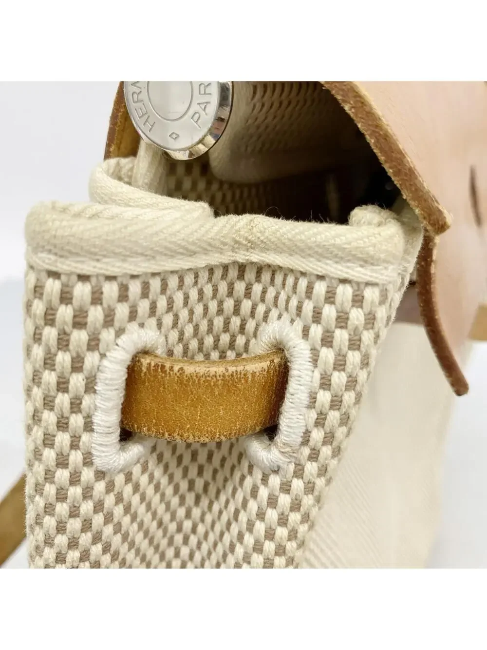 Hermes Herbag A Dos Zip Backpack Toile #298846H14B